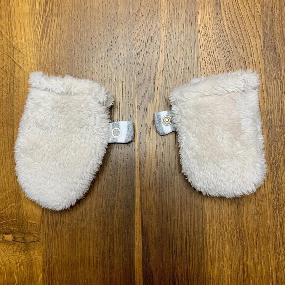 JOJO MAMAN BEBE Mocha Bear Snowsuit 0-3 months Baby Infant Bunting Fleece Romper - Picture 11 of 12